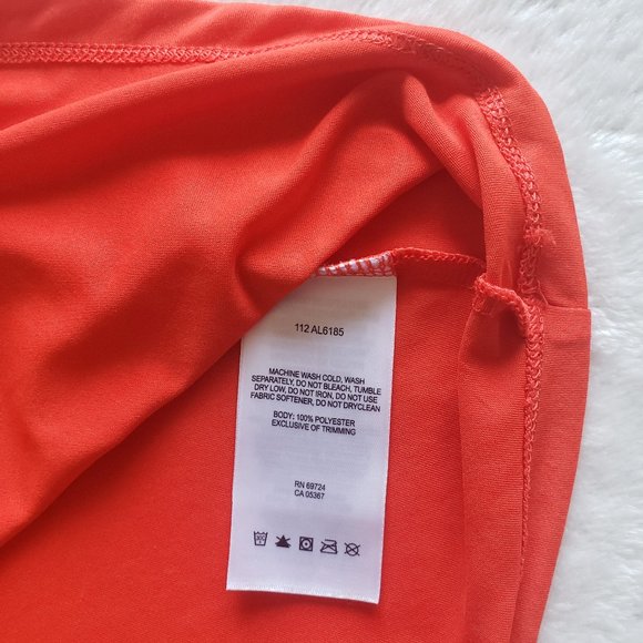 COLUMBIA V Neck Sleeveless Polyester Active Red Tank Top SZ L - Picture 15 of 17